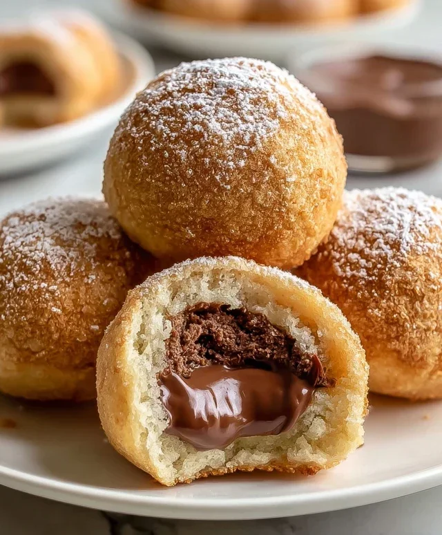Air Fryer Nutella Bombs