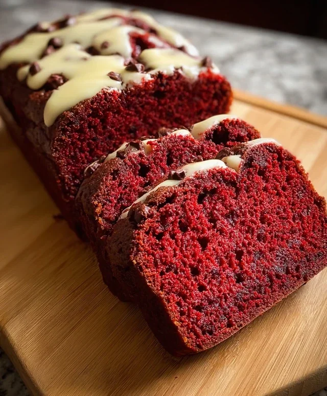Red Velvet Banana Bread