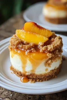 Peach Cobbler Mini Cheesecakes
