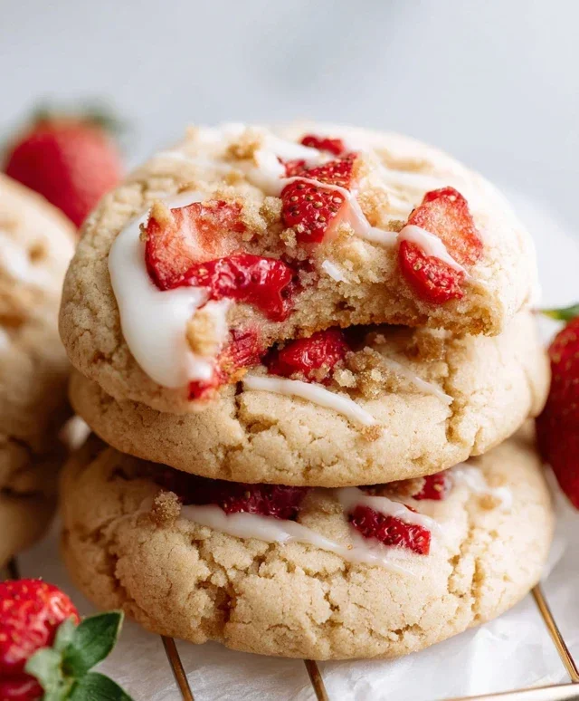 Strawberry Shortcake Cookies