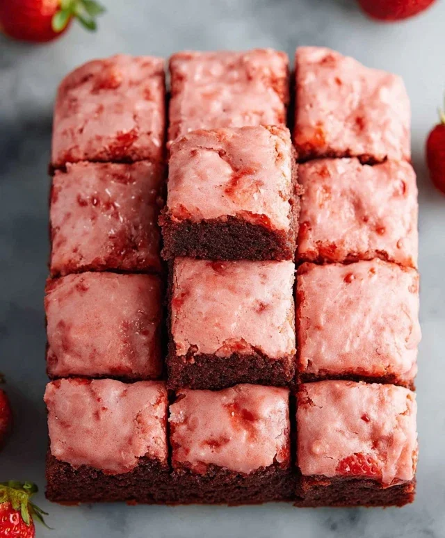 Strawberry Brownies