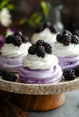 Blackberry Pavlovas