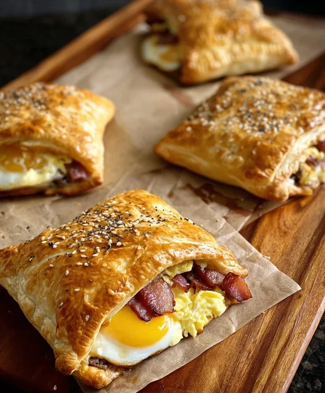 Breakfast Pockets Beef Beef Bacon Egg