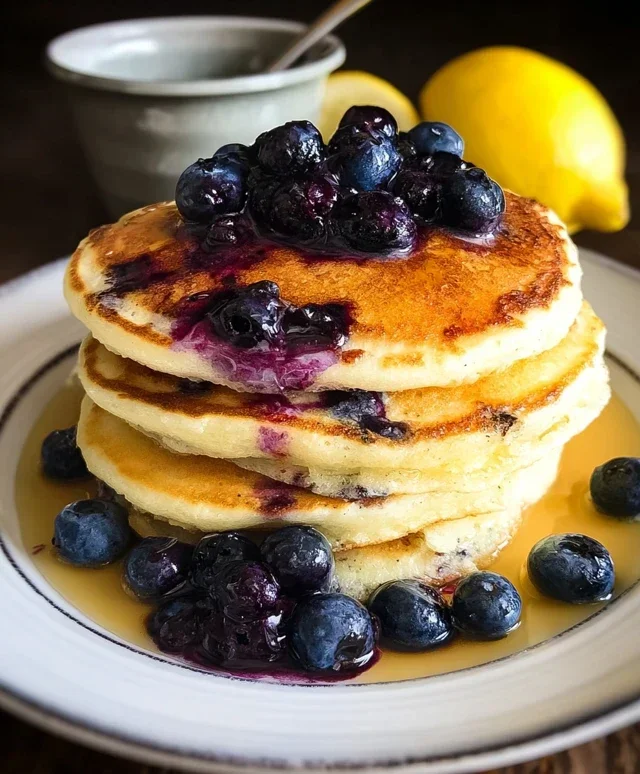 Lemon Blueberry Pancakes