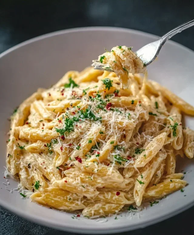 One Pot Creamy Garlic Pasta (Just 20 Minutes!)