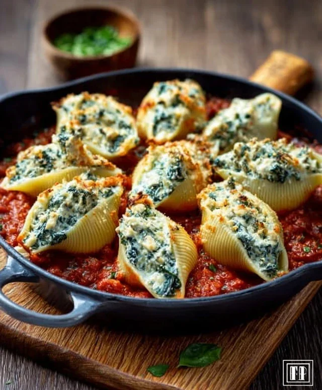 Spinach and Ricotta Stuffed Shells Recipe