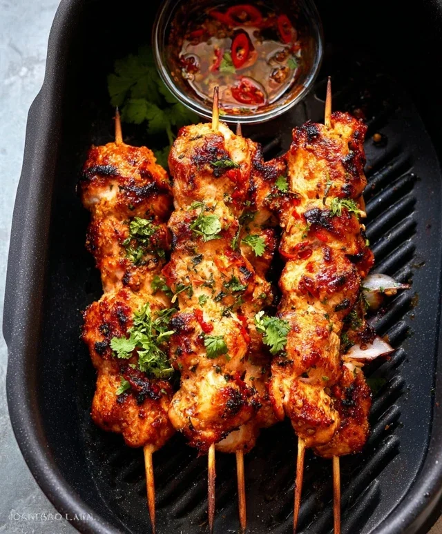 Bang Bang Chicken Skewers