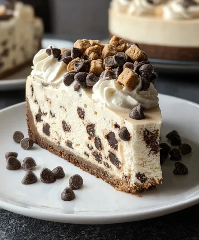 No Bake Cookie Dough Cheesecake