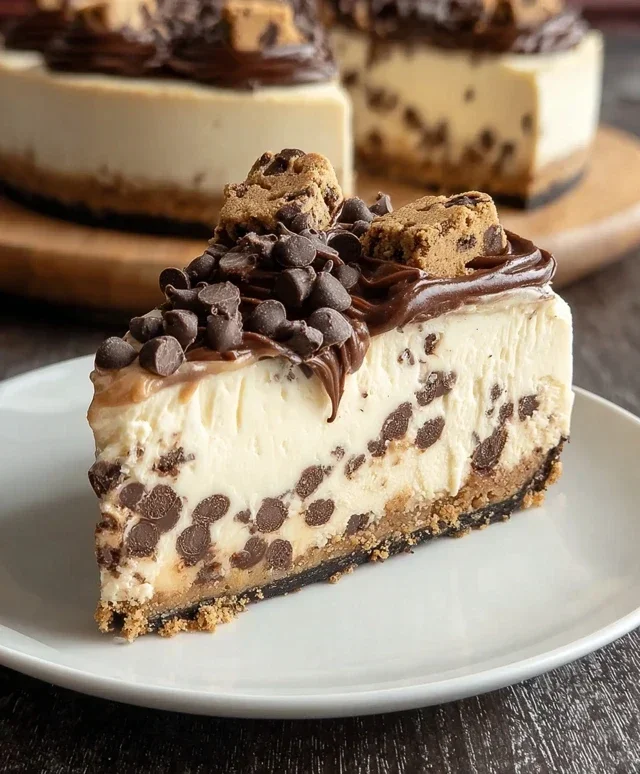 No Bake Cookie Dough Cheesecake