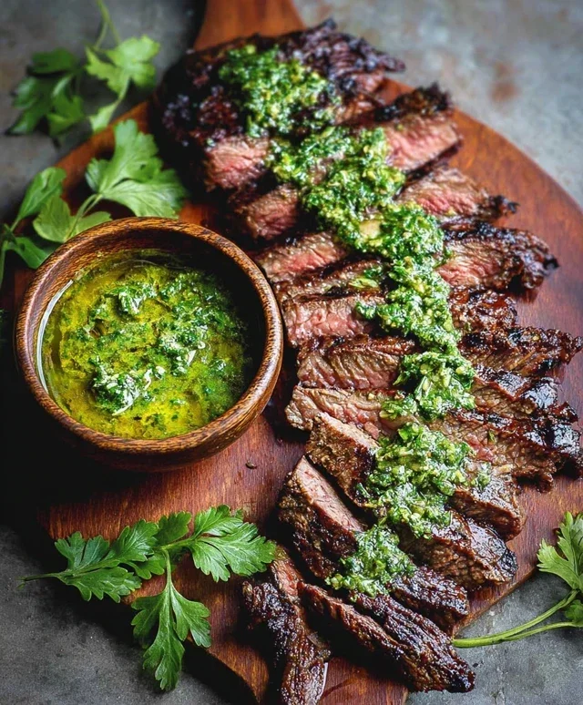 Skirt Steak Marinade Recipe with Chimichurri Recipe